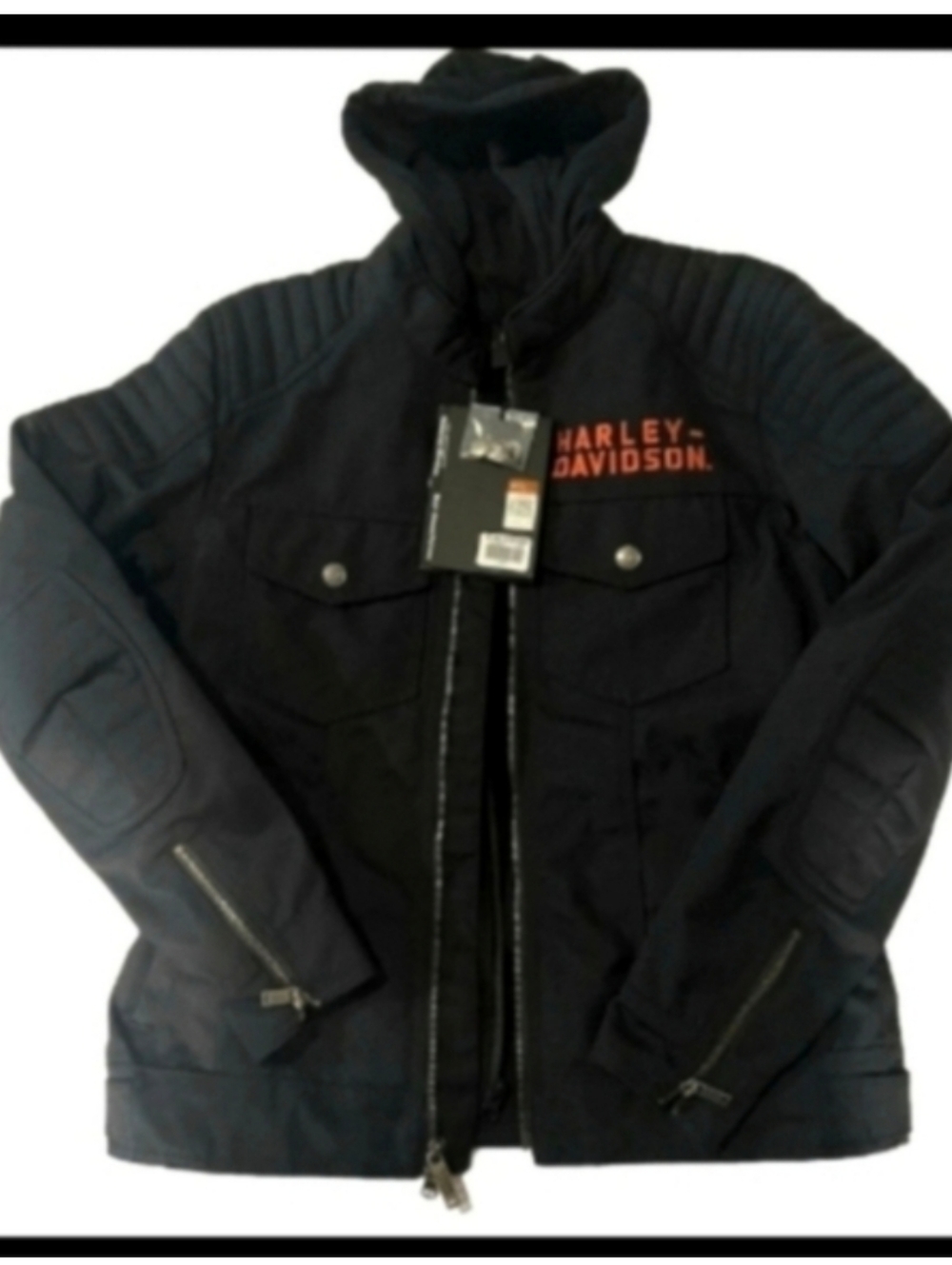 XXL Mens Harley Davidson Hoodie Jacket Ovation 3-in-1 Motorcycle Lightweight 2XL - Picture 2 of 15